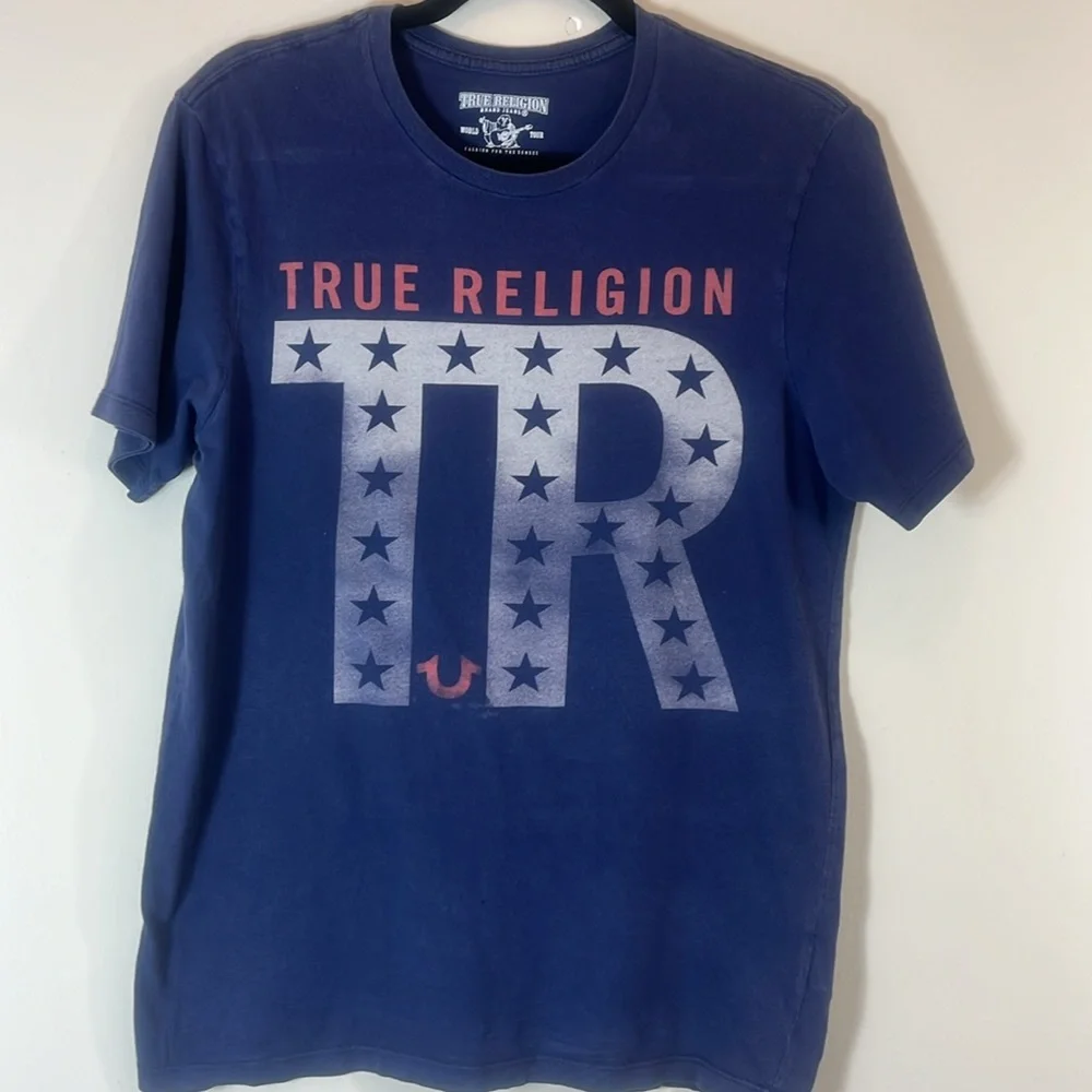 True Religion Red, White & Blue T-Shirt Size XS